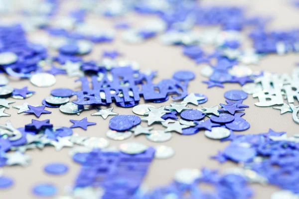 Gelukkige verjaardag confetti — Stockfoto