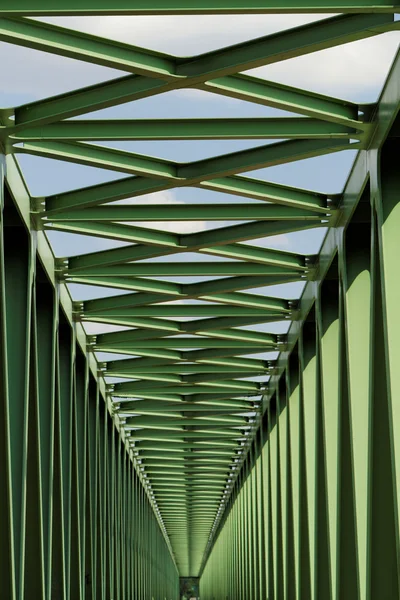 Railway metal bridge — Stock Photo, Image