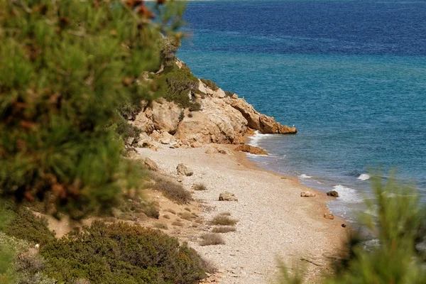 Wunderschöne Küste in Thassos — Stockfoto