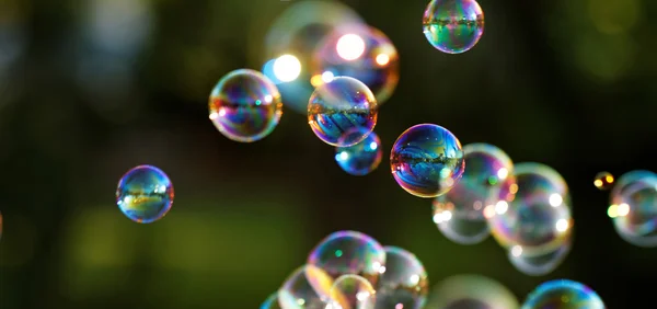 Burbujas de jabón arco iris —  Fotos de Stock