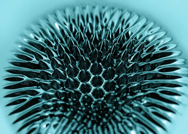 Barevné chemické kulový ferrofluidním — Stock fotografie