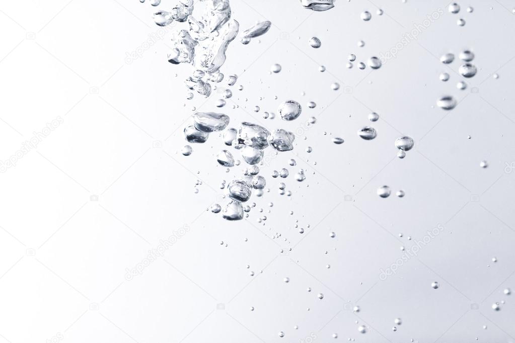 clean water with bubbles