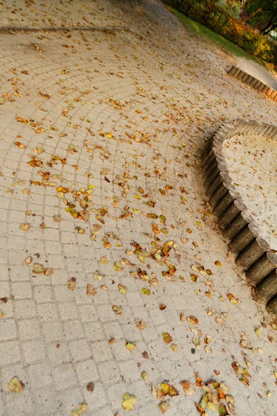 Trottoir de l'aire de jeux dans le parc — Photo