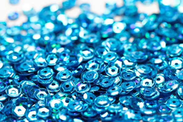 Beaucoup de paillettes bleues — Photo