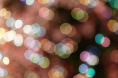 Renkli arka arka plan bulanık bokeh ışıkları ile 