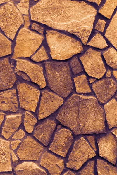 Turuncu Taş Duvarın Yakın Çekim Fotoğrafı — Stok fotoğraf