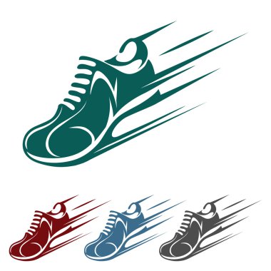 running shoe vector
