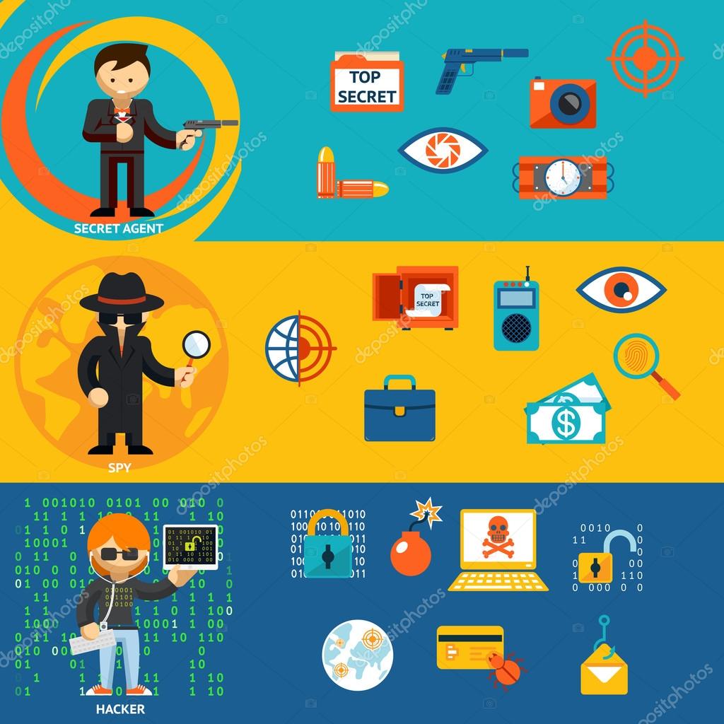 Spy Secret Agent And Cyber Hacker Characters Stock Vector Image By C K3star Spy Secret Agent And Cyber Hacker Characters Stock Vector Image By C K3star