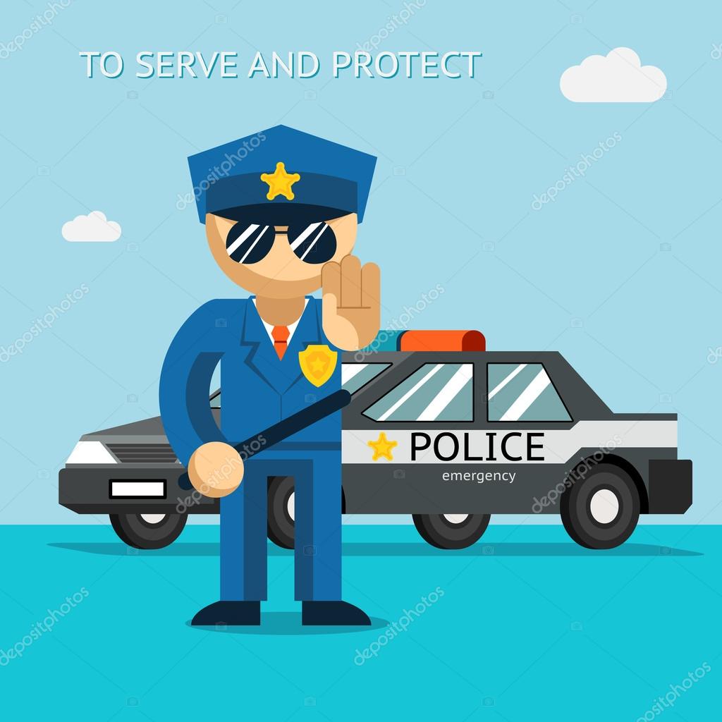 Patrulla De Policia Vectores Grafico Vectorial Patrulla De Policia Imagenes Vectoriales De Stock Depositphotos