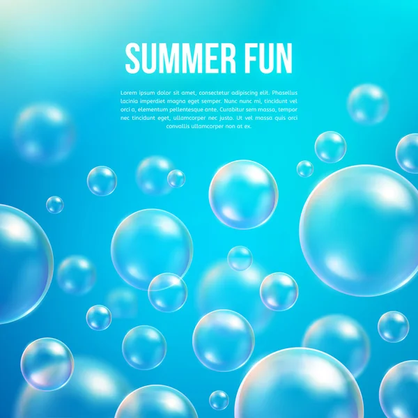 Abstract soap bubbles vector background