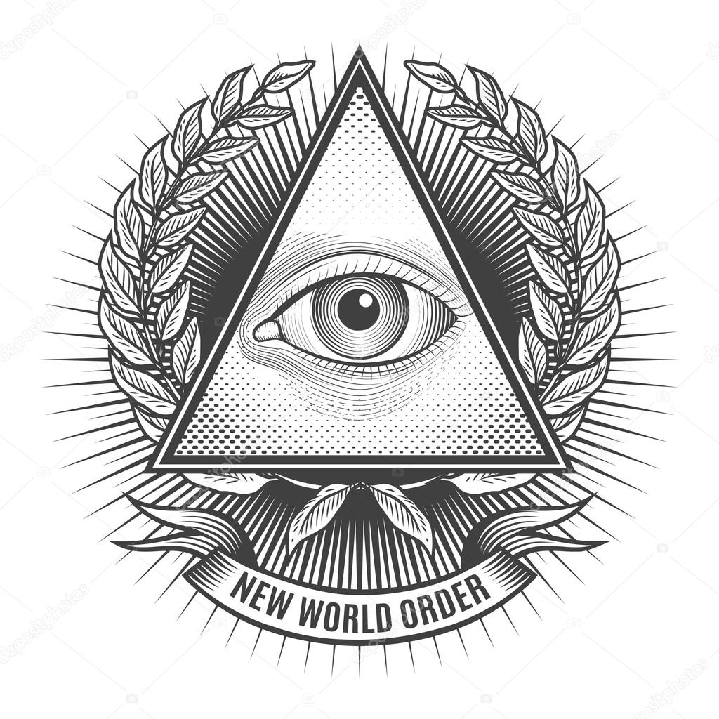 All Seeing Eye In Delta Triangle Stock Vector C Mssa