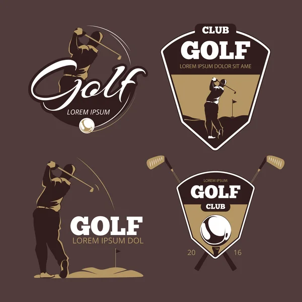 Golf country club vector logo templates