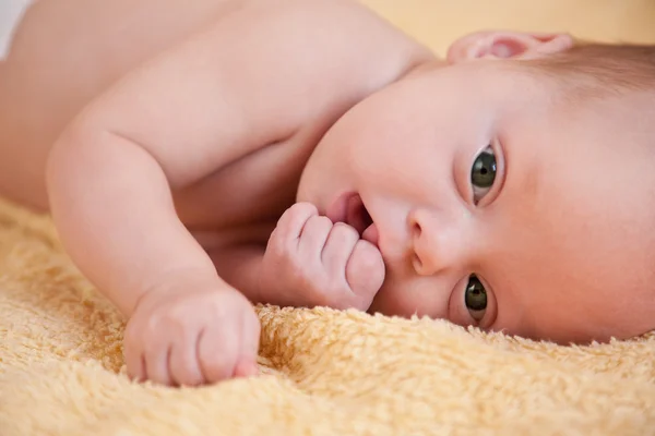 Close up of newborn baby — Stock Photo, Image