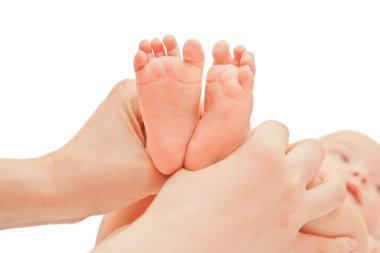 Bebek ayak sesi anneler elleriyle resmini