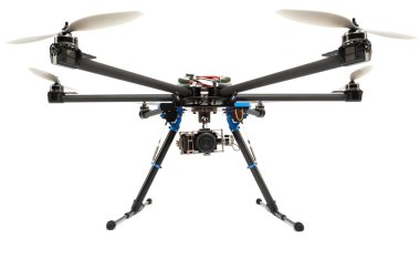 Multirotor system with camera clipart