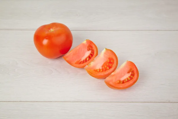 Obraz posiekane pomidory — Zdjęcie stockowe