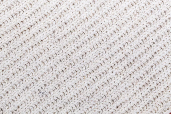 Textura de lã de tricô branco — Fotografia de Stock