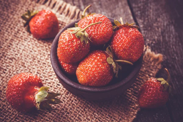 Strawberry in a Bowl — Stock Photo, Image