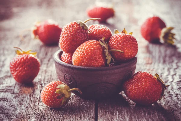 Strawberry in a Bowl — Stock Photo, Image