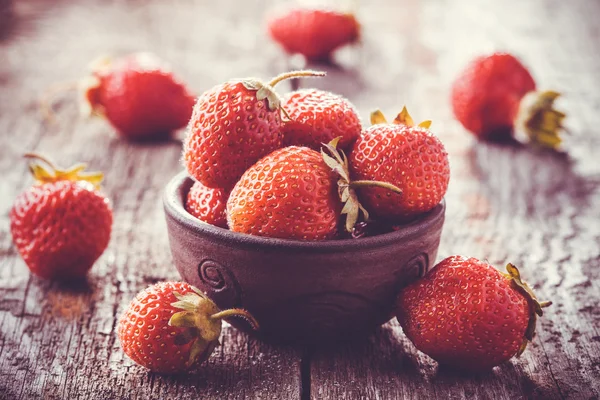 Strawberry in a Bowl — Stock Photo, Image