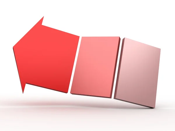 Colour 3D arrows — Stock Photo, Image
