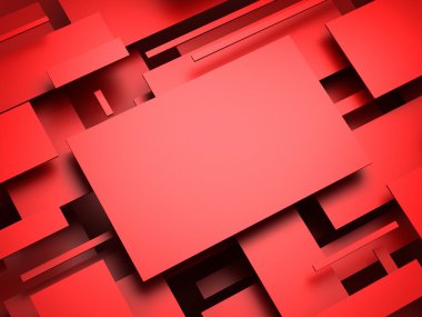 3D uçak. soyut render