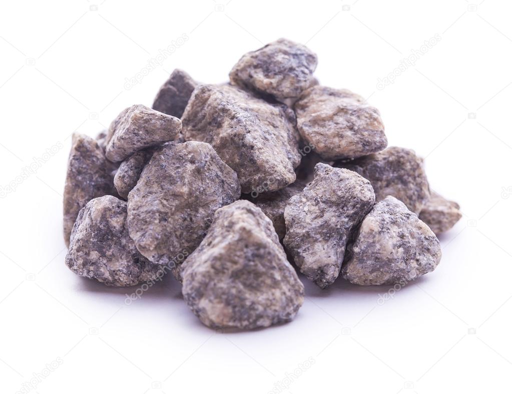 granite stones isolated on the white background