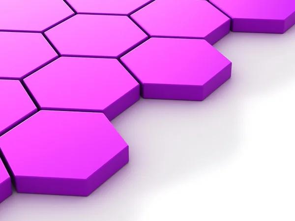 Фиолетовый фон с шестиугольниками и место — стоковое фото