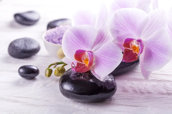 Spa and bath with orchids — Stock Photo, Image