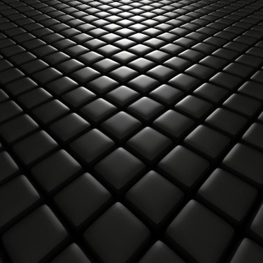 illüstrasyon siyah küpler