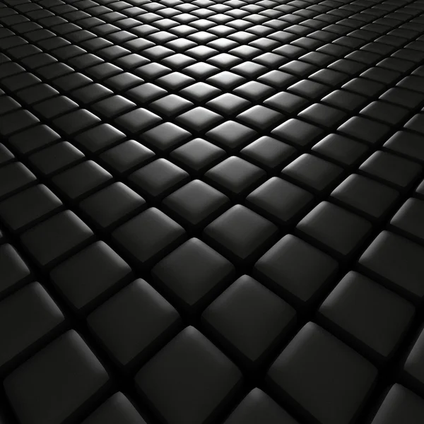 Ilustração 3d de cubos pretos — Fotografia de Stock