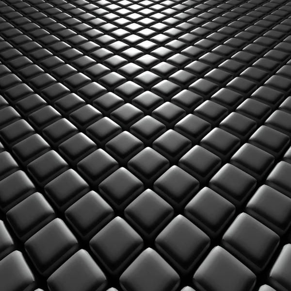 3d иллюстрация черных кубиков — стоковое фото