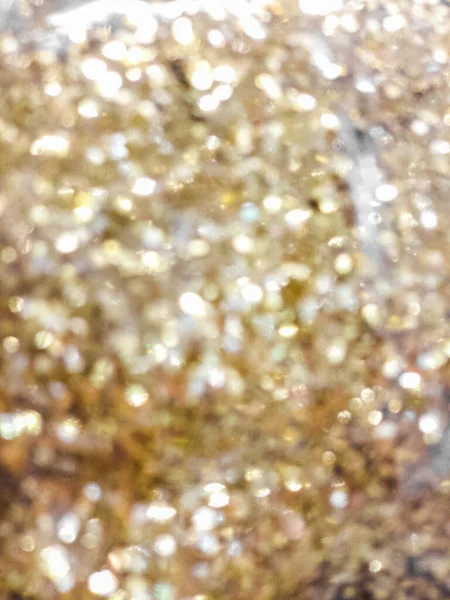 Nieostry Złoty Brokat Tekstury Bokeh — Zdjęcie stockowe