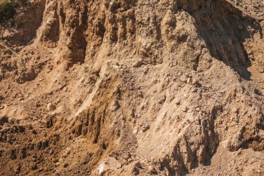 İnşaat alanındaki toprak dokusu.