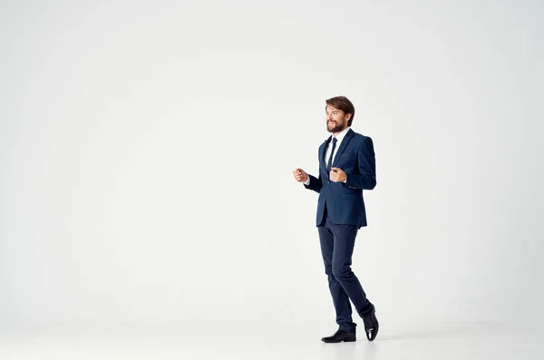 Business man κλασικό κοστούμι σακάκι παντελόνι μοντέλο — Φωτογραφία Αρχείου