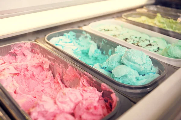 Ice cream shop multicolored food summer street shop