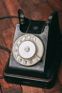 Retro telefon iletişimi klasik tarz teknoloji vintage