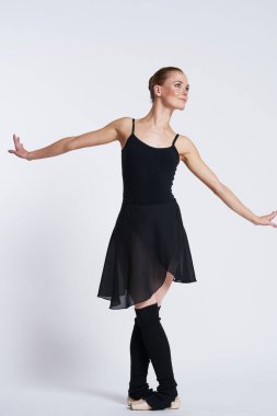 balerin performans performansı esneklik siluet ışık arka planı