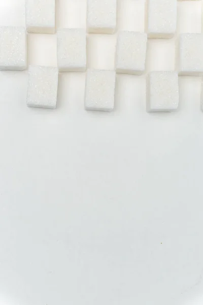 Rafinovaný cukr rozložená glukóza složka kalorie světlo pozadí — Stock fotografie