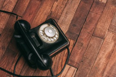Retro telefon iletişimi klasik tarz teknoloji vintage