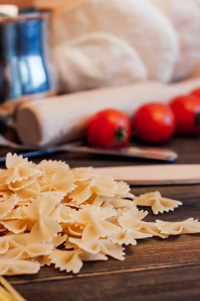 Pasta pomodorini ciliegia cucina cibo — Foto Stock