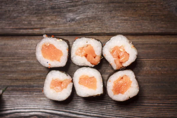 sushi set rolls chopsticks food ration wasabi delicacy