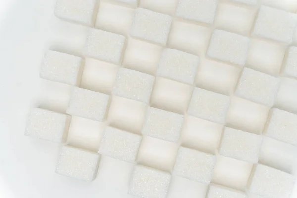 Raffinierter Zucker versetzt Glukosebestandteil Kalorien Licht Hintergrund — Stockfoto