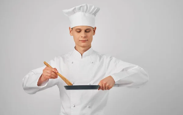 Mężczyzna szef kuchni profesjonalny restauracja service uniform — Zdjęcie stockowe