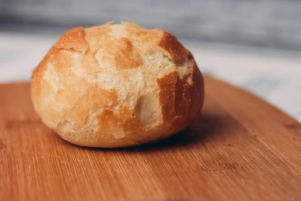 Panino bianco torte fatte in casa cucinare cibo biologico primo piano — Foto Stock