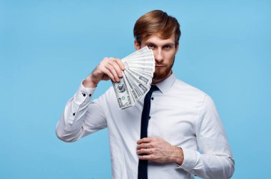 İş adamı finansal güven yığını para yaşam tarzı