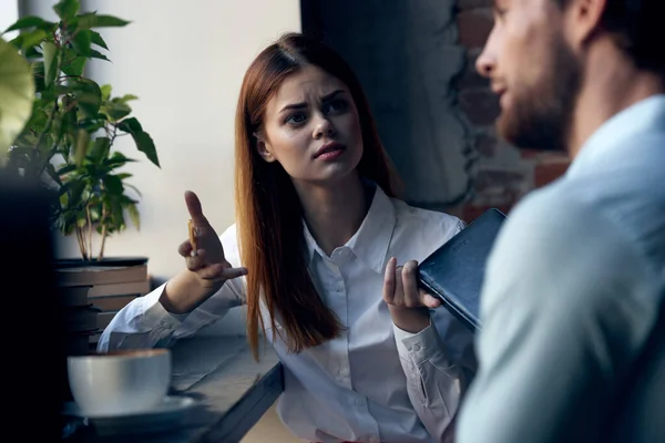 Work colleagues communication office professional team lifestyle — Stock Photo, Image