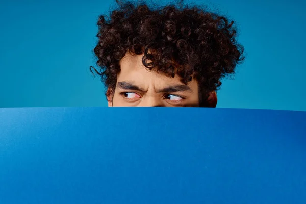 curly guy blue banner round plan Copy Space Studio