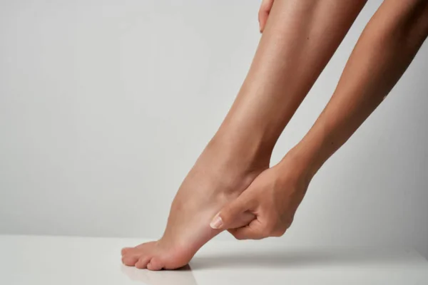 Lesiones en los pies problemas de salud trastornos del tratamiento de masaje —  Fotos de Stock