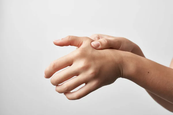 Hand injury arthritis health problems treatment medicine — Stock Photo, Image